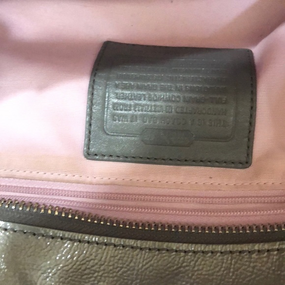 Coach Gray Leather Purse - Picture 2 of 3